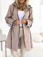 Damska Parka | Dopasowany krój z regulowanym paskiem w talii - Arkadya Outlet - Jackets