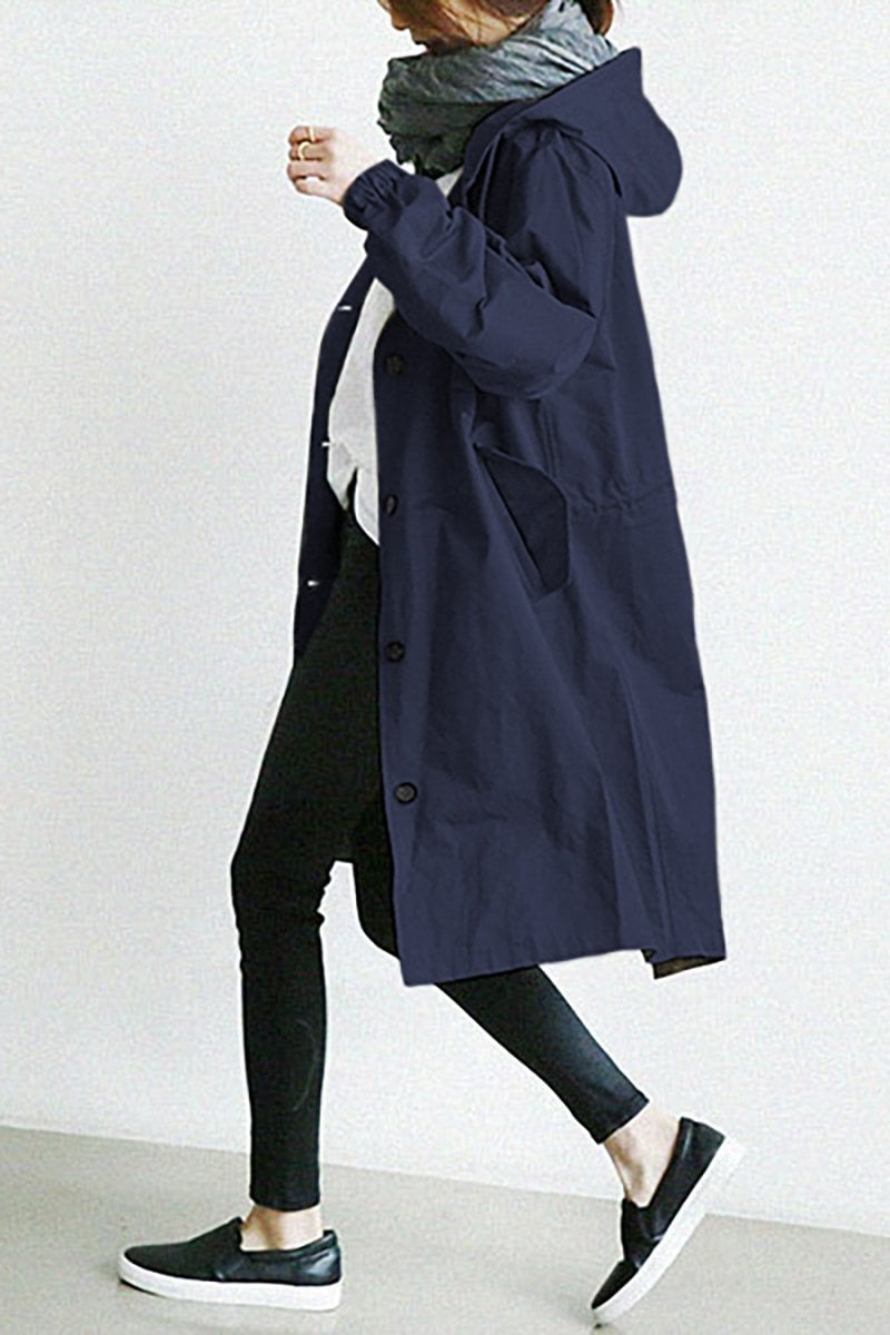 Damska Parka | Luźny krój z regulowanym kapturem na sznurek - Arkadya Outlet - Jackets