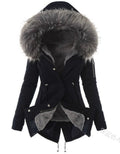 Damska Parka Zimowa | Dopasowany krój z regulacją w talii - Arkadya Outlet - Jackets
