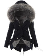 Damska Parka Zimowa | Dopasowany krój z regulacją w talii - Arkadya Outlet - Jackets