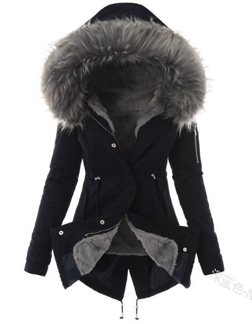 Damska Parka Zimowa | Dopasowany krój z regulacją w talii - Arkadya Outlet - Jackets