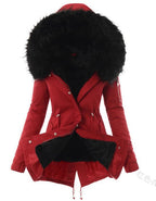 Damska Parka Zimowa | Dopasowany krój z regulacją w talii - Arkadya Outlet - Jackets