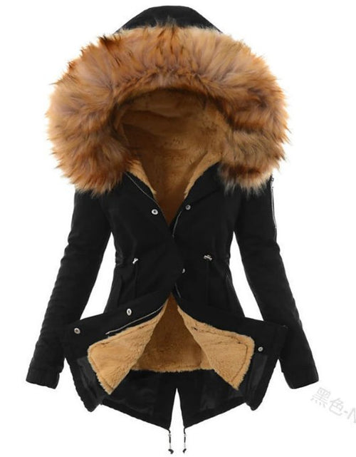 Damska Parka Zimowa | Dopasowany krój z regulacją w talii - Arkadya Outlet - Jackets