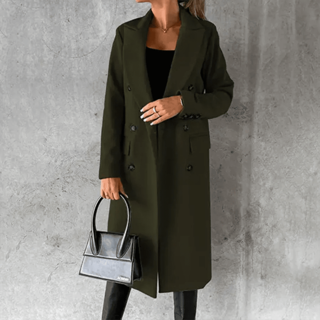 Damski Płaszcz | Dopasowany krój na chłodne dni zimy - Arkadya Outlet - Coats