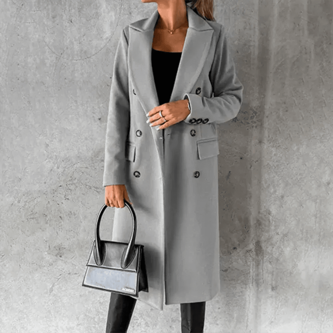 Damski Płaszcz | Dopasowany krój na chłodne dni zimy - Arkadya Outlet - Coats