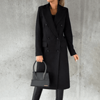 Damski Płaszcz | Dopasowany krój na chłodne dni zimy - Arkadya Outlet - Coats