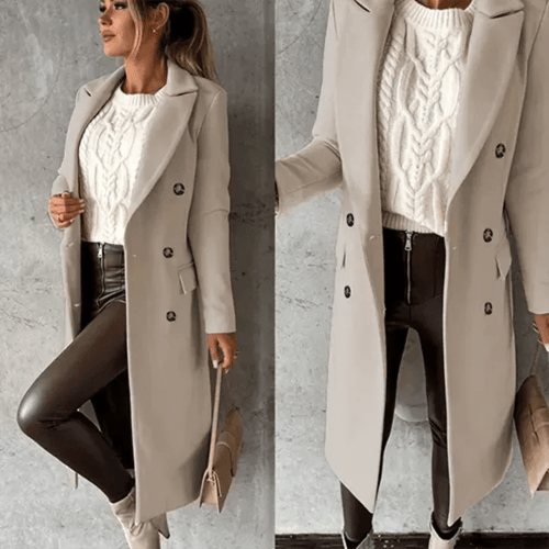 Damski Płaszcz | Dopasowany krój na chłodne dni zimy - Arkadya Outlet - Coats