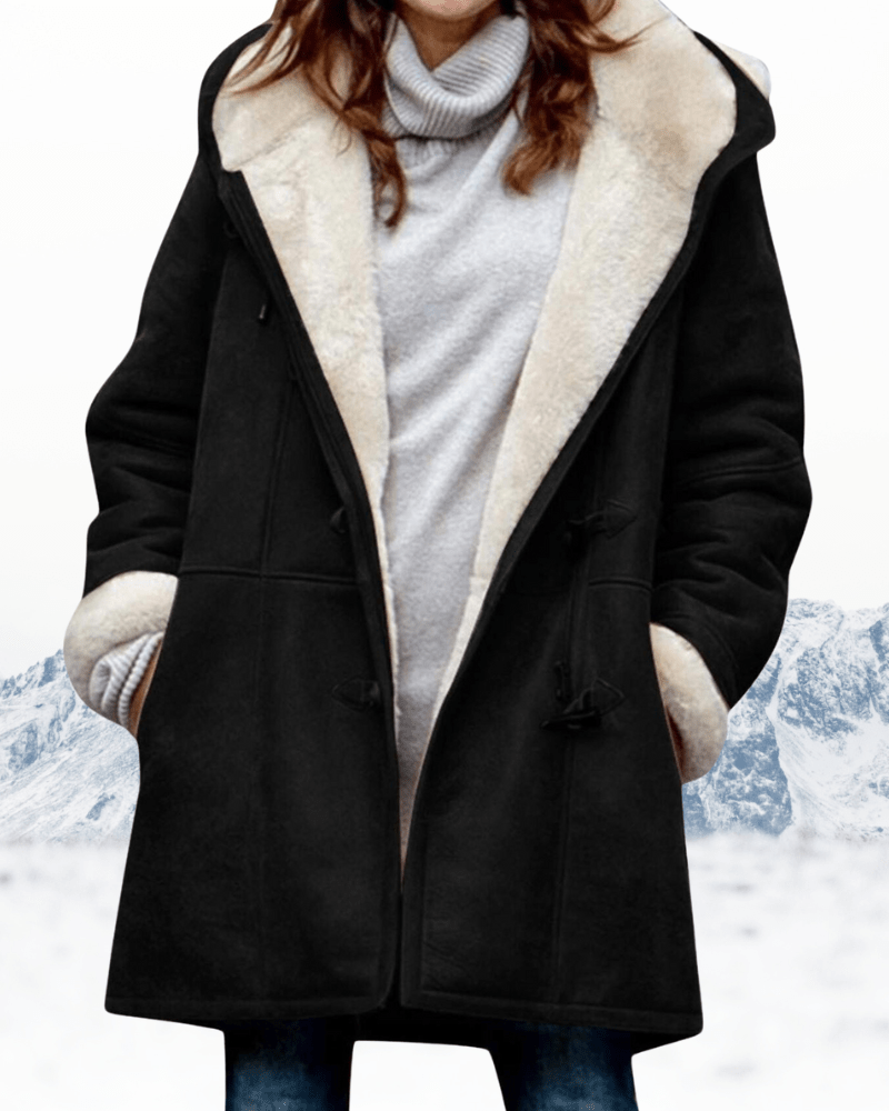 Damski Płaszcz Duffle | Klasyczne Zapięcie i Podszewka Sherpa - Arkadya Outlet - Coats