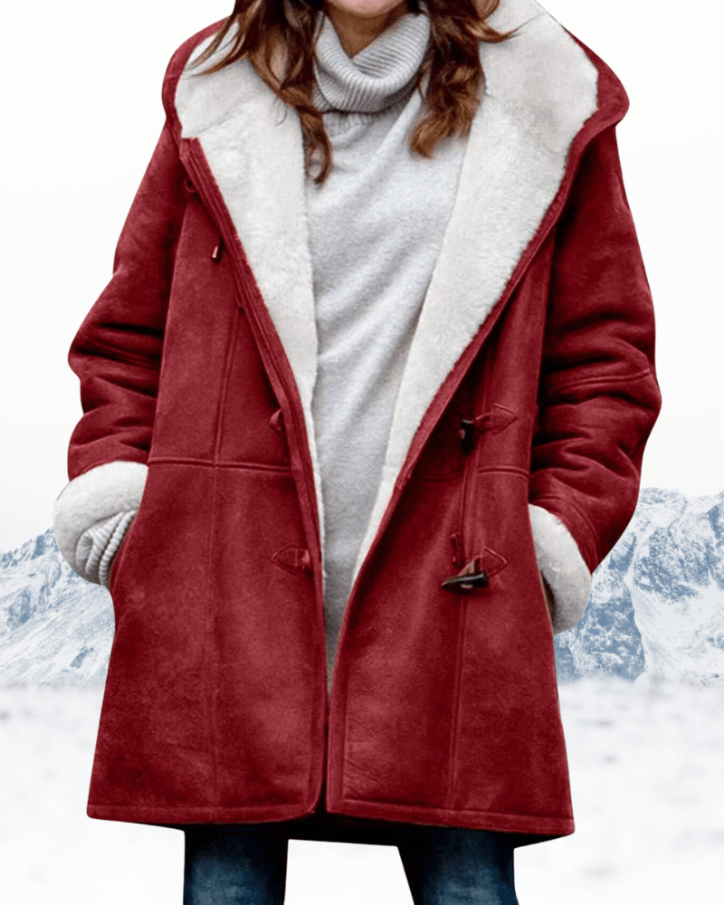 Damski Płaszcz Duffle | Klasyczne Zapięcie i Podszewka Sherpa - Arkadya Outlet - Coats