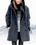 Damski Płaszcz Duffle | Klasyczne Zapięcie i Podszewka Sherpa - Arkadya Outlet - Coats