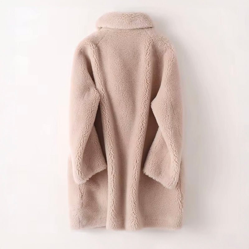 Damski Płaszcz | Dwurzędowe zapięcie i naszywane kieszenie - Arkadya Outlet - Coats