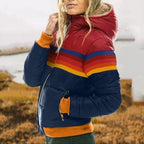 Damski Płaszcz | Pluszowy krój z pełną długością rękawów - Arkadya Outlet - Coats