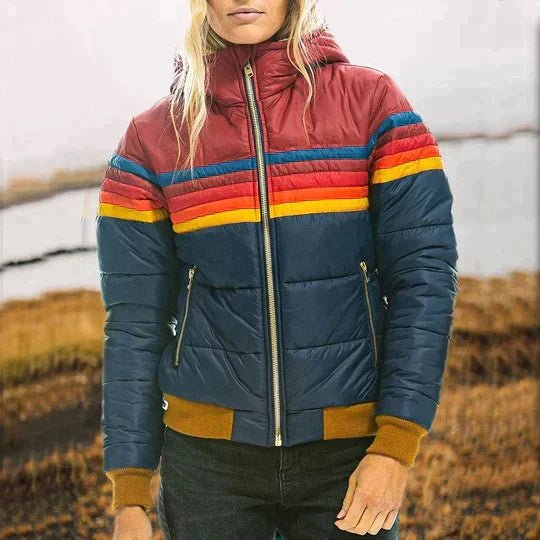 Damski Płaszcz | Pluszowy krój z pełną długością rękawów - Arkadya Outlet - Coats