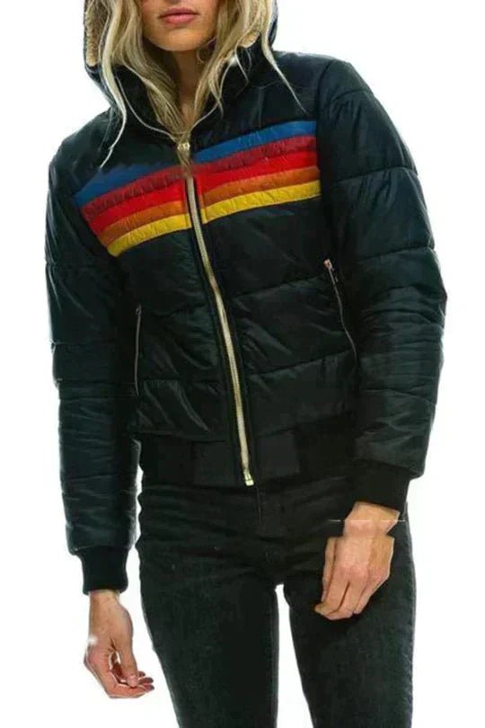 Damski Płaszcz | Pluszowy krój z pełną długością rękawów - Arkadya Outlet - Coats