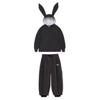 Damski Zestaw | Anorak z kapturem i spodnie z szerokimi nogawkami - Arkadya Outlet - Sets