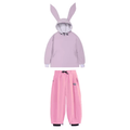 Damski Zestaw | Anorak z kapturem i spodnie z szerokimi nogawkami - Arkadya Outlet - Sets