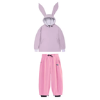 Damski Zestaw | Anorak z kapturem i spodnie z szerokimi nogawkami - Arkadya Outlet - Sets