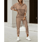 Damski Zestaw Dresowy | Bluza z Kapturem i Spodnie Joggery - Arkadya Outlet - Sets