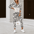 Damski Zestaw Dresowy | Bluza z Kapturem i Spodnie Joggery - Arkadya Outlet - Sets
