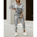 Damski Zestaw Dresowy | Bluza z Kapturem i Spodnie Joggery - Arkadya Outlet - Sets