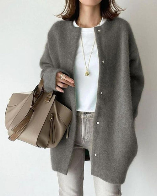Damski Zestaw Sweter Kardigan | Otwarty Przód bez Zapięcia - Arkadya Outlet - Sets