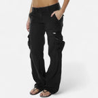 Damskie Spodnie Cargo | Szerokie Nogawki i Luźny Krój - Arkadya Outlet - Trousers