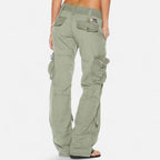 Damskie Spodnie Cargo | Szerokie Nogawki i Luźny Krój - Arkadya Outlet - Trousers