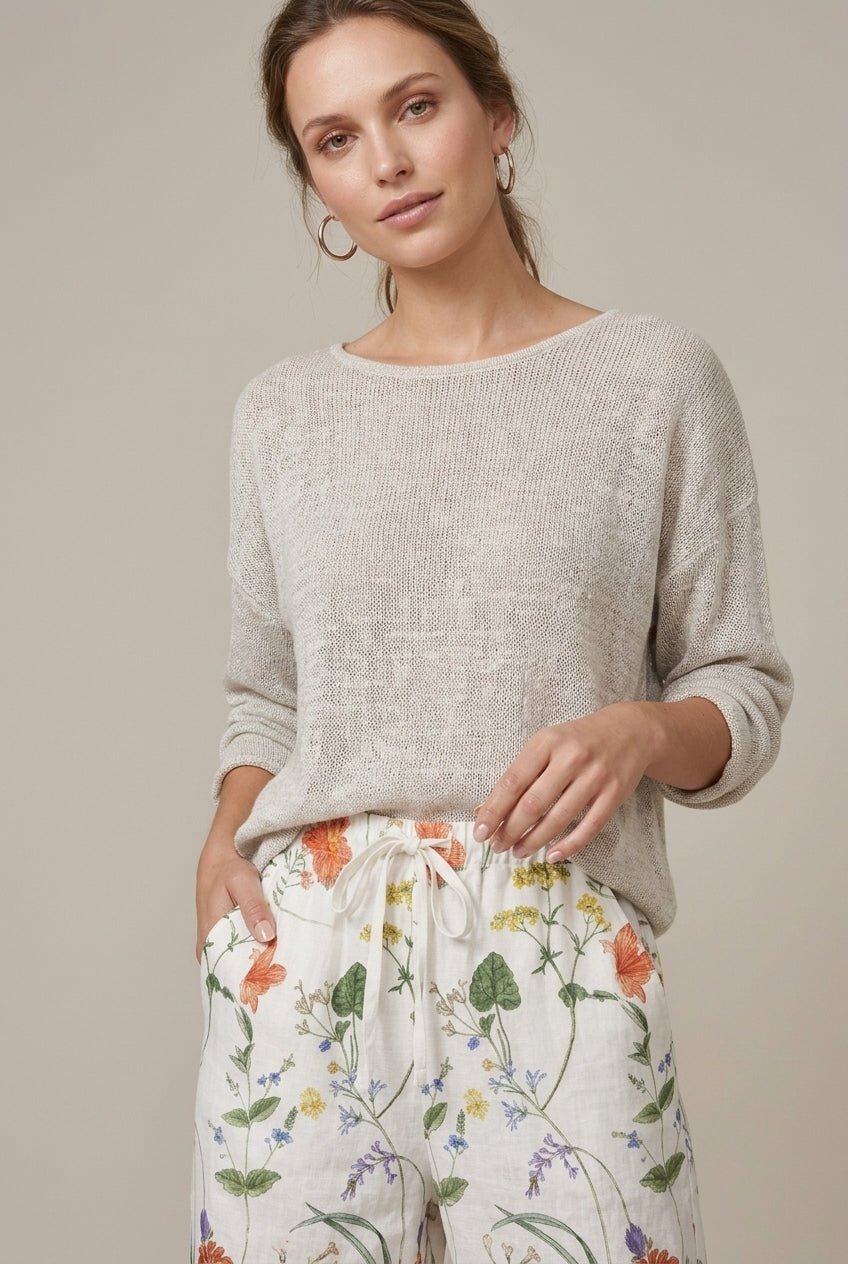 Damskie Spodnie Wide Leg | Luźny Krój z Regulowanym Pasem - Arkadya Outlet - Trousers