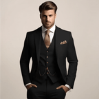 Garnitur Męski Trzyczęściowy | Krój Formalny na Ceremonie Ślubne - Arkadya Outlet - Suits