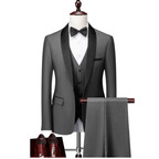 Garnitur męski trzyczęściowy z kołnierzem i kieszeniami - Arkadya Outlet - Men Suit