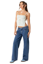 Jeansy damskie niski stan prosta nogawka - Arkadya Outlet - Women Pants