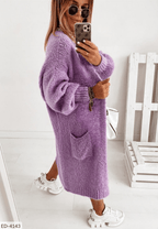 Kardigan Damski | Luźny krój z otwartym przodem i długim rękawem - Arkadya Outlet - Cardigans