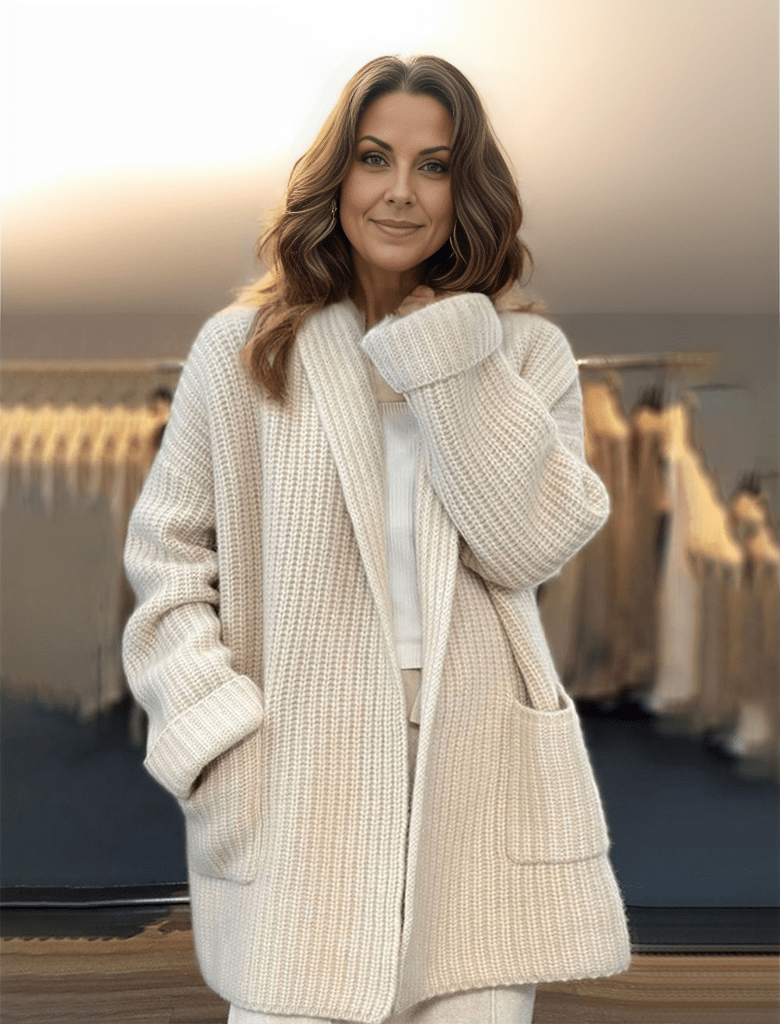Kardigan Damski | Otwarty przód i długi rękaw na co dzień - Arkadya Outlet - Cardigans