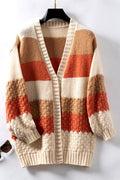 Kardigan damski oversize otwarty przód - Arkadya Outlet - Women Cardigan