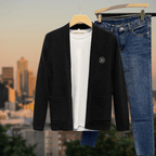 Kardigan Męski bez Rękawów | Dekolt w Serek i Krój Pull-Over - Arkadya Outlet - Cardigans