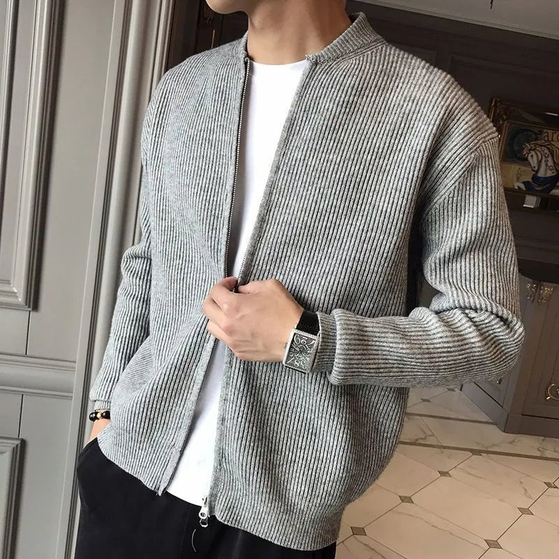 Kardigan Męski bez Rękawów | Dekolt w Serek i Krój Pull-Over - Arkadya Outlet - Cardigans