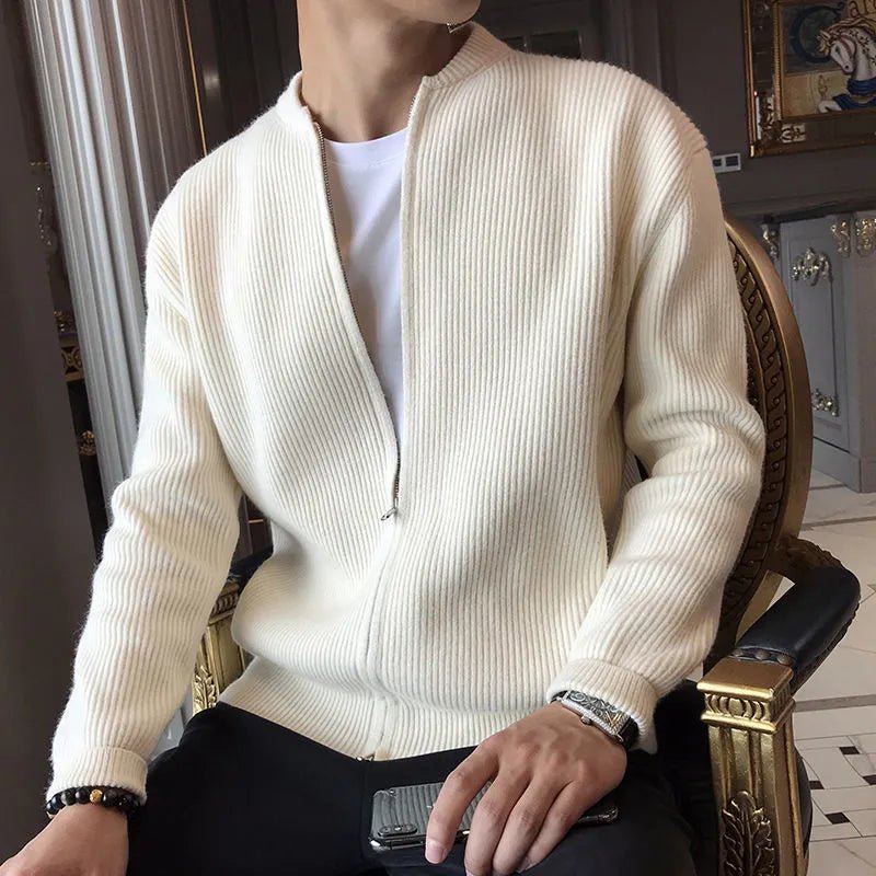 Kardigan Męski bez Rękawów | Dekolt w Serek i Krój Pull-Over - Arkadya Outlet - Cardigans