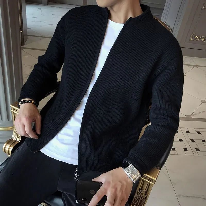 Kardigan Męski bez Rękawów | Dekolt w Serek i Krój Pull-Over - Arkadya Outlet - Cardigans
