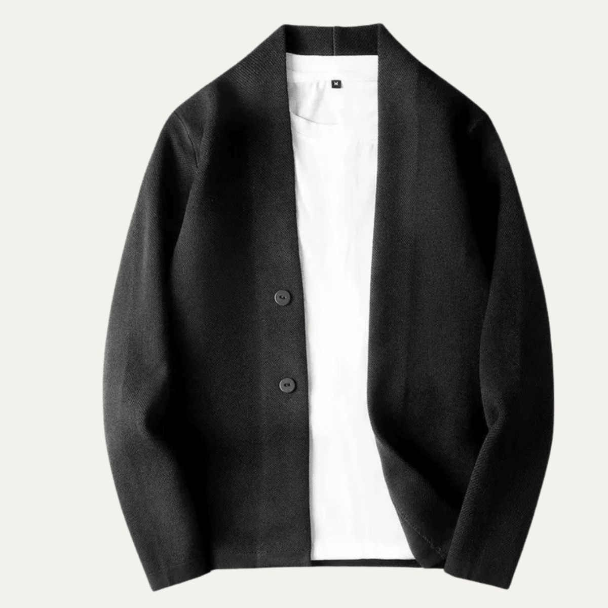 Kardigan męski dzianinowy dopasowany - Arkadya Outlet - Men Cardigan