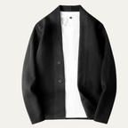 Kardigan męski dzianinowy dopasowany - Arkadya Outlet - Men Cardigan