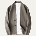 Kardigan męski dzianinowy dopasowany - Arkadya Outlet - Men Cardigan