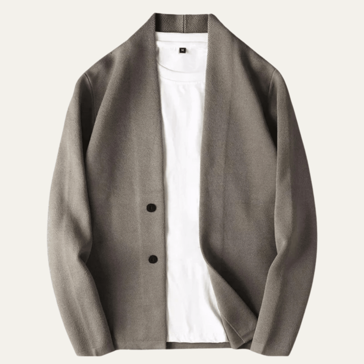 Kardigan męski dzianinowy dopasowany - Arkadya Outlet - Men Cardigan