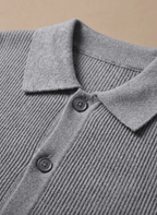 Kardigan Męski | Krój Relaxed z Guzikami na Całej Długości - Arkadya Outlet - Cardigans