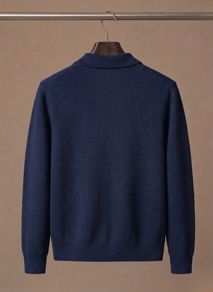 Kardigan Męski | Krój Relaxed z Guzikami na Całej Długości - Arkadya Outlet - Cardigans