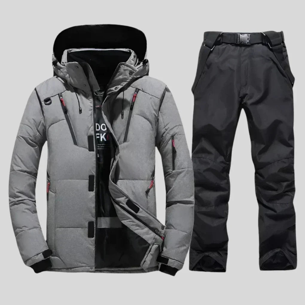 Kombinezon Narciarski Męski | Kurtka i Spodnie Regularny Krój - Arkadya Outlet - Suits