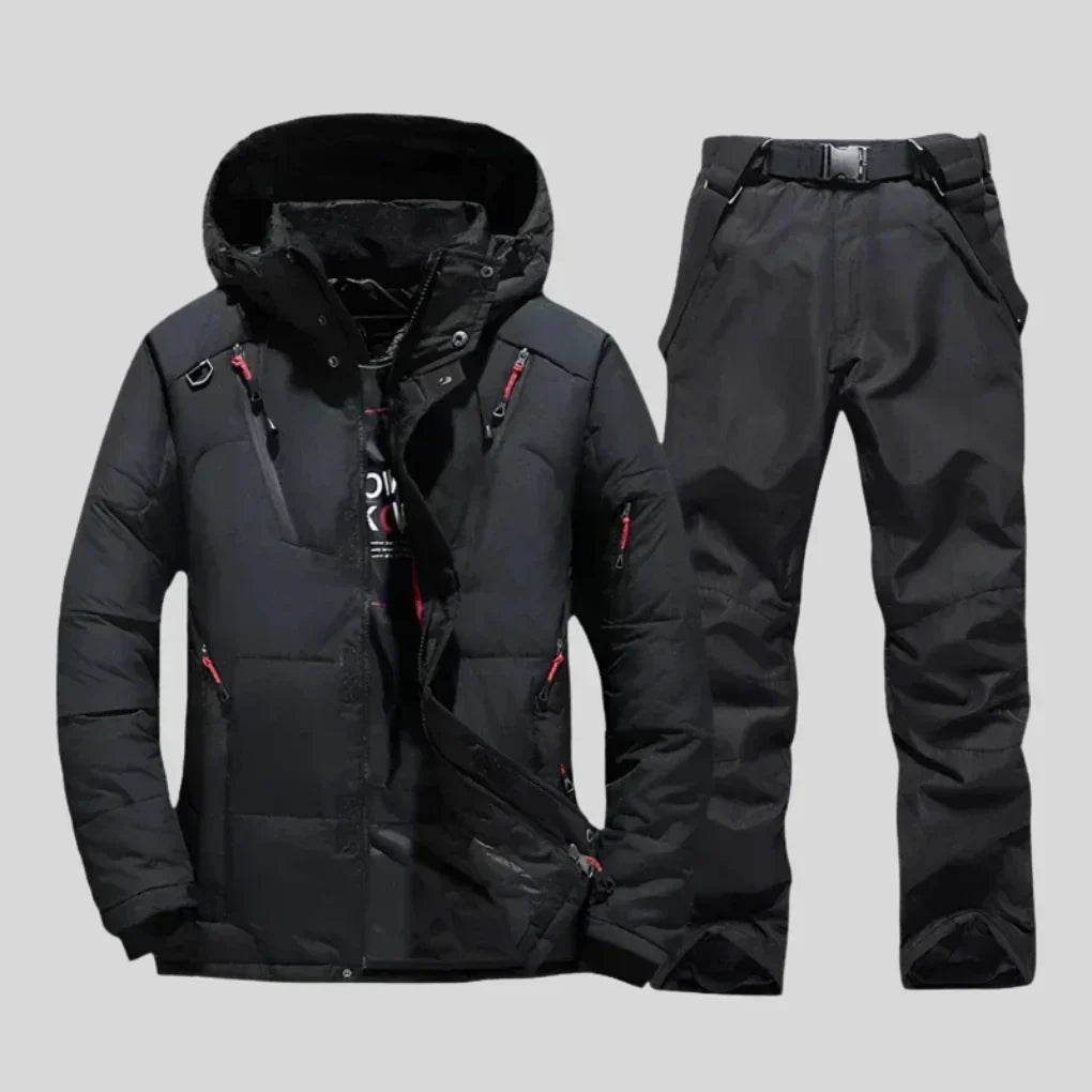 Kombinezon Narciarski Męski | Kurtka i Spodnie Regularny Krój - Arkadya Outlet - Suits