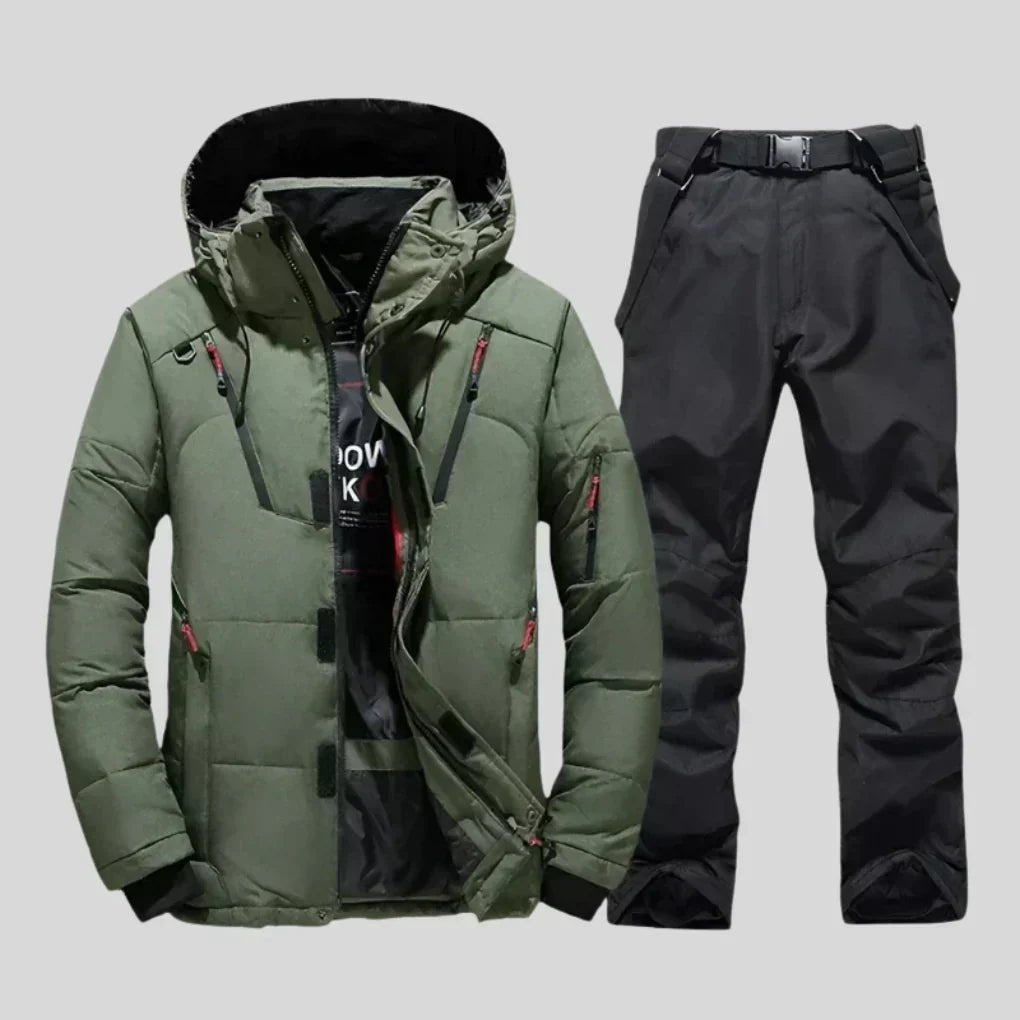 Kombinezon Narciarski Męski | Kurtka i Spodnie Regularny Krój - Arkadya Outlet - Suits