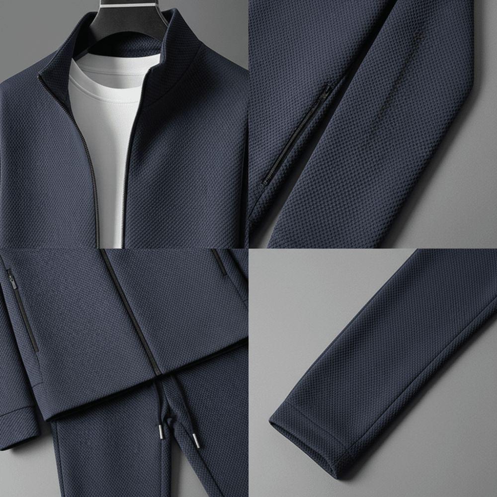 Komplet dresowy męski dwuczęściowy zestaw z bluzą i spodniami - Arkadya Outlet - Men Set