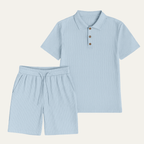 Komplet męski polo z krótkim rękawem - Arkadya Outlet - Men Set