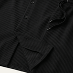 Komplet męski prążkowany z szortami - Arkadya Outlet - Men Set
